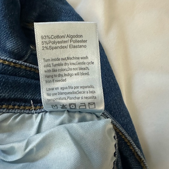 🌼Risen Medium Wash High Rise Split Hem Straight Leg Jeans size 2xl🌼 - Picture 4 of 8